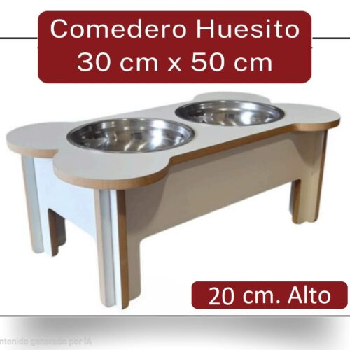 Alternative view of Comedero Hueso Doble 20 cm.