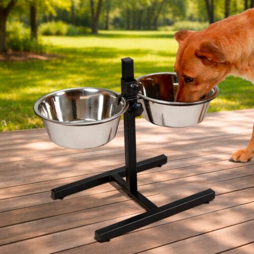 Comedero De Acero Inoxidable Base H