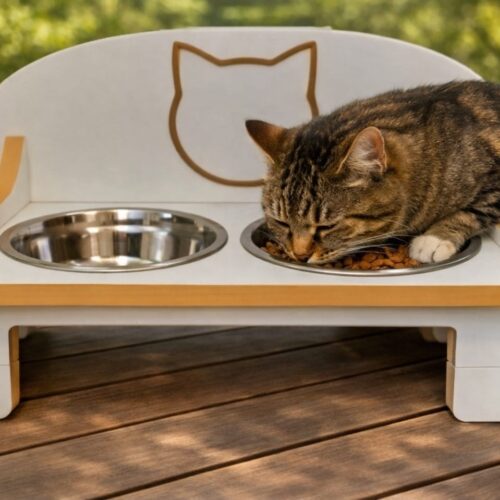 Comedero Bebedero Gato Doble