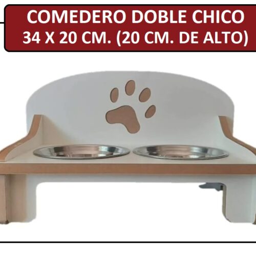 Alternative view of Comedero Doble Chico Para Perros
