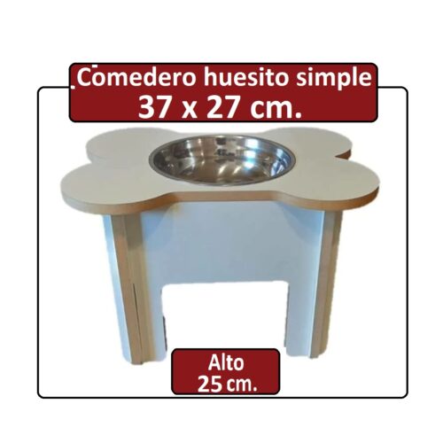 Alternative view of Comedero huesito Chico 25 cm. alto