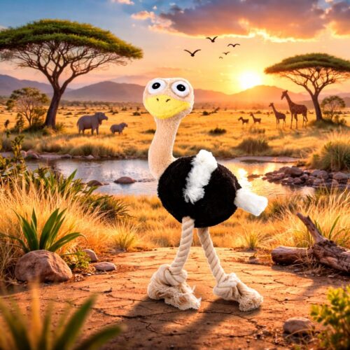 Peluche Perros Sonido Ultrasónico Avestruz Afp