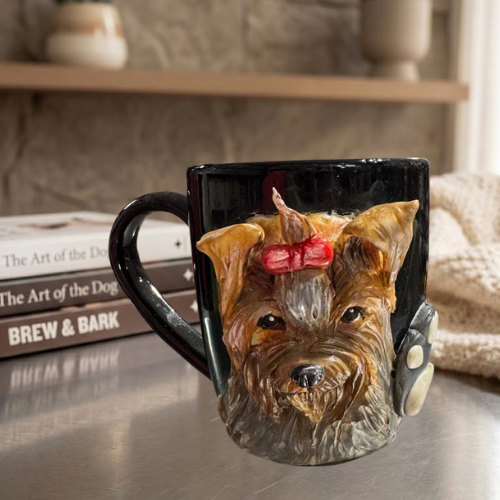 Alternative view of Taza Artesanal 3D "Pet Lover" - Edición Yorkshire Terrier