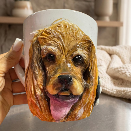 Taza Artesanal 3D "Pet Lover" - Edición Cocker Spaniel