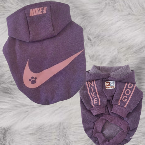 NIKE DOG VIOLETA CON CAPUCHA MANCHITAS