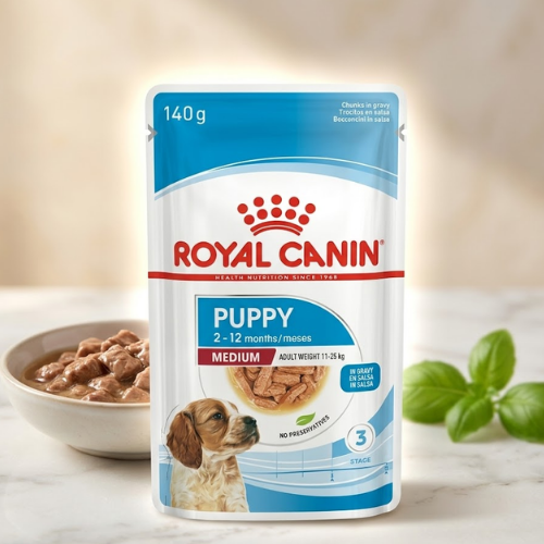 Pouch Royal Canin Medium Puppy 140g