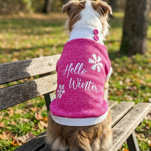 Alternative view of POLERA HELLO WINTER ROSA