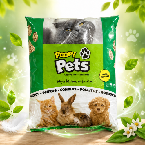 Poopy Pet X 5 Kg Piedras Sanitarias Biodegradables Kangoo Pet